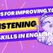 tips for improving your listening skilsin english and a cute cat